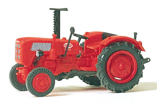 Preiser 17934 HO Scale Farm Equipment Farm Tractor (red)