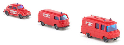 Wiking 093449 1/160 Fire Service Vehicle Set