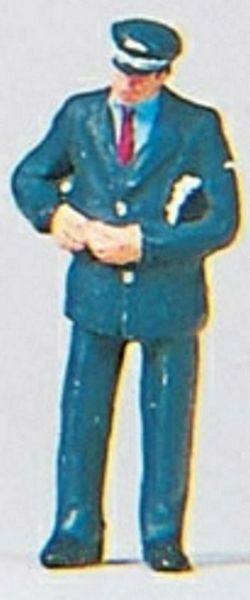 Preiser 28034 HO Scale Individual Figure - Railway Personel -- Conductor Checking Ticket