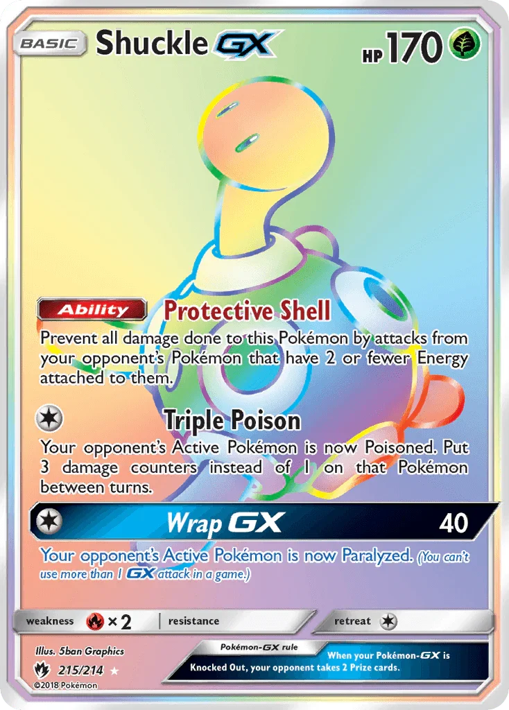 Shuckle GX (215/214) [Sun & Moon: Lost Thunder]