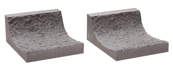 Noch 58032 HO Scale Straight Rock Interior Tunnel Liner -- 2 Pieces
