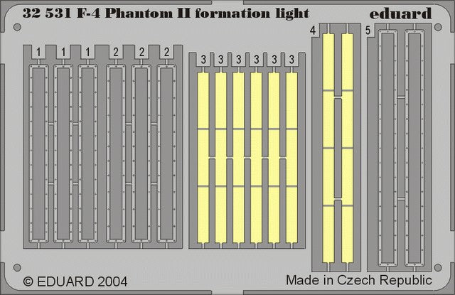 Eduard 32531 1/32 Aircraft- F4 Formation Lights for TAM (Painted)