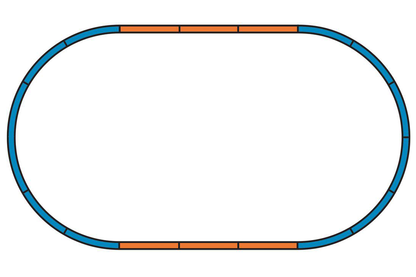 Piko 57196 HO Scale Roadbed DB ICE 3 Starter Set, 120V