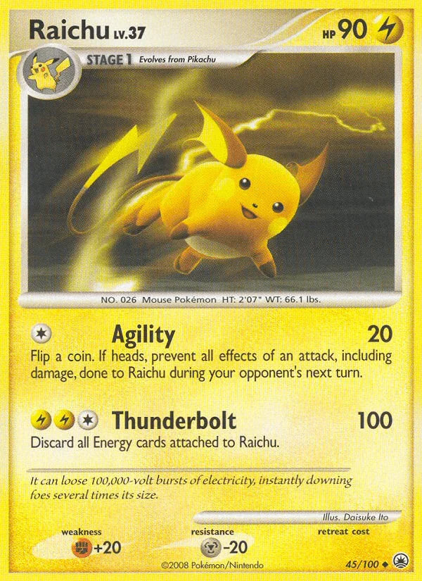 Raichu (45/100) [Diamond & Pearl: Majestic Dawn]