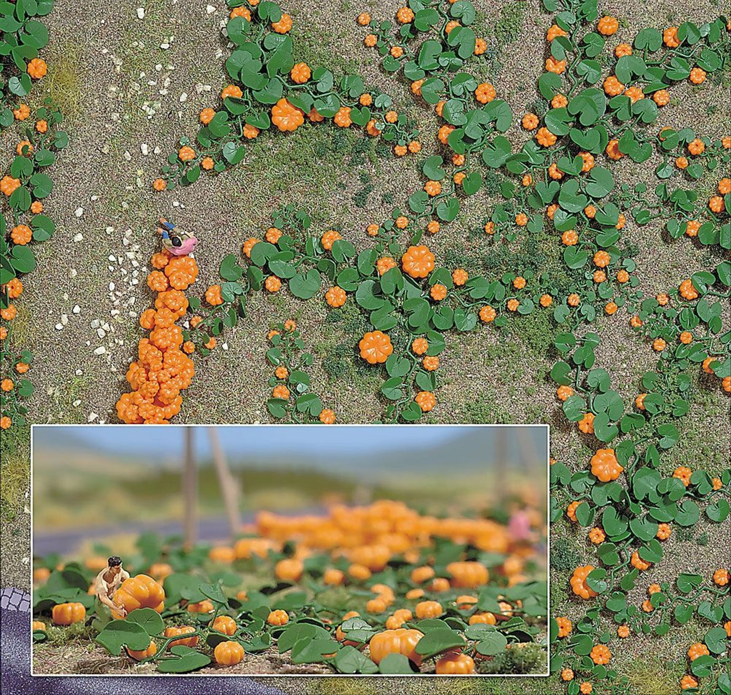 Busch 1201 HO Scale Pumpkin Patch Kit
