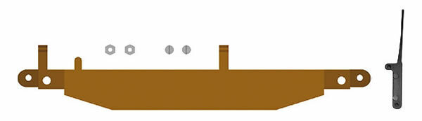 Busch 12361 HOn2 Scale Ground Throw for Feldbahn HOf 6.5mm (Z) Gauge Industrial Track Turnout -- Left Hand
