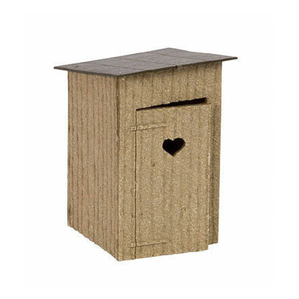 Noch 14436 TT Scale Outhouses -- Laser-Cut Wood Kit - Each: 9/16 x 9/16 x 3/4" 1.5 x 1.5 x 2cm pkg(2)