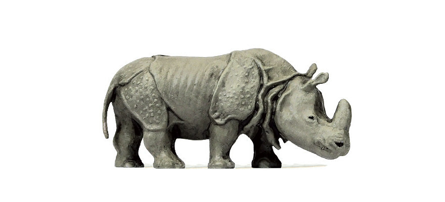 Preiser 29502 HO Indian Rhinoceros #2 Animal Figure