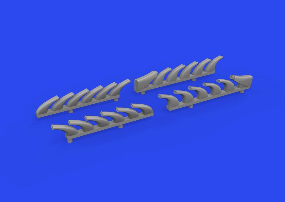 Eduard 648878 1/48 Aircraft- Do335A Exhaust Stacks for TAM (Resin)