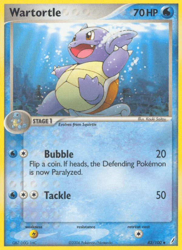 Wartortle (42/100) [EX: Crystal Guardians]