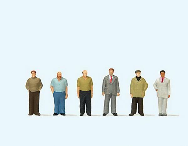 Preiser 79223 N Scale Standing Men Figure Set