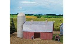 Walthers Cornerstone 933-3892 N Meadowhead Barn and Silo Kit