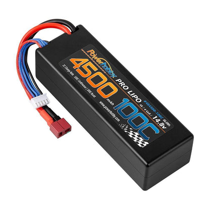 Powerhobby 4s 14.8V 4500mah 100c Lipo Battery Deans Hard Case 4-Cell