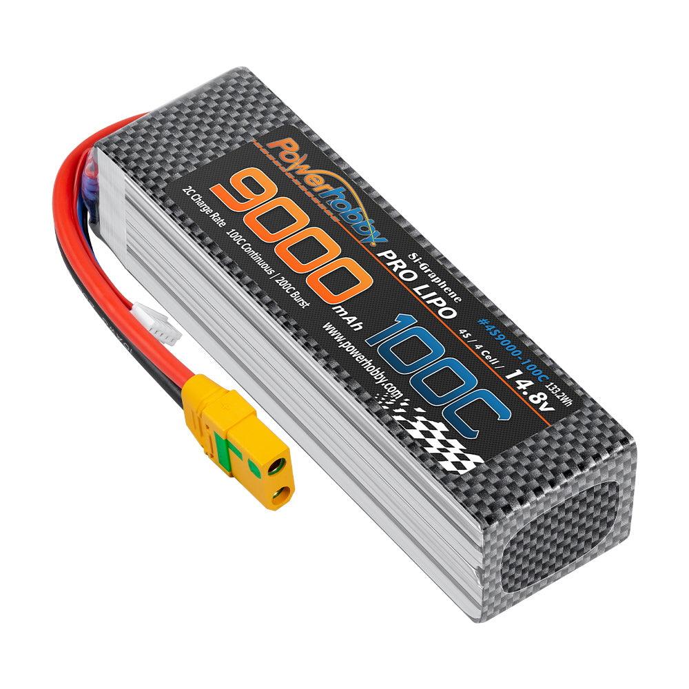 Powerhobby 4s 9000mah 100c Graphene Lipo Battery w xt90 Plug 4-Cell