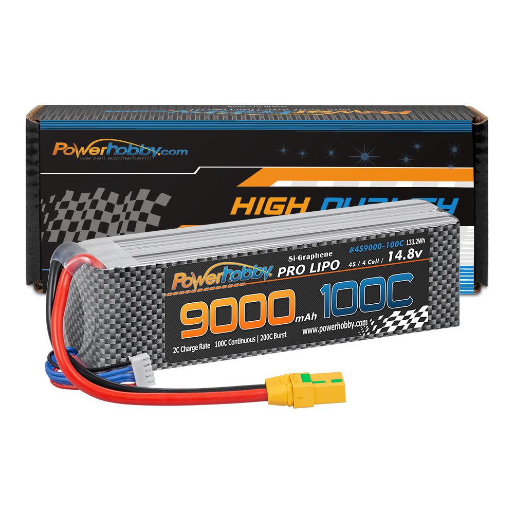 Powerhobby 4s 9000mah 100c Graphene Lipo Battery w xt90 Plug 4-Cell