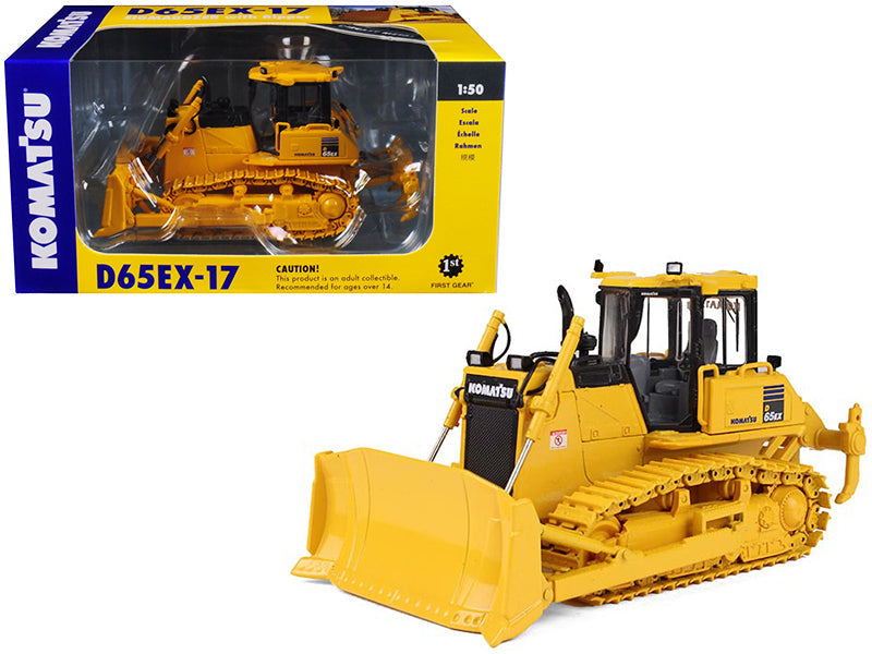 Komatsu D65EX-17 Sigmadozer with Ripper 1/50 Diecast Model by First Gear  free shipping USA