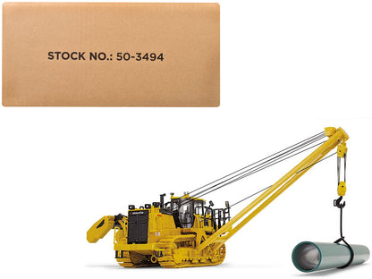 Komatsu D155CX-8 With K170 Pipelayer Yellow with Accessories 1/50 Diecast Model by First Gear  free shipping USA