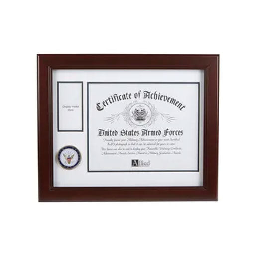 U.S. Navy Medallion 8-Inch by 10-Inch Certificate and Medal Frame