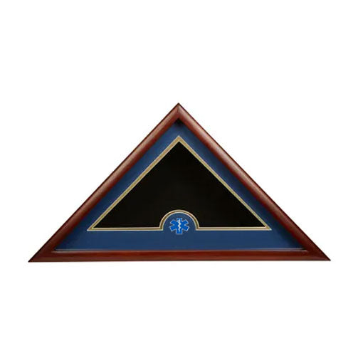 Medallion Flag Display Case, Memorial Flag Display case - EMS Medallion.