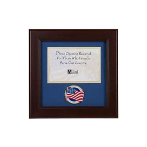 American Flag Medallion 4-Inch by 6-Inch Landscape Picture Frame
