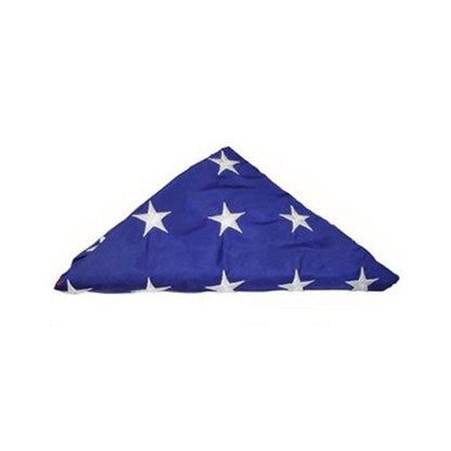 Folded American Flag, Pre Folded American Flag - 3ft x 5ft American Flag or 5ft x 9.5ft American Burial Flag.