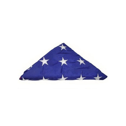 Pre Folded American Flag, American Flag Comes Folded - 3ft x 5ft American Flag or 5ft x 9.5ft American Burial Flag.