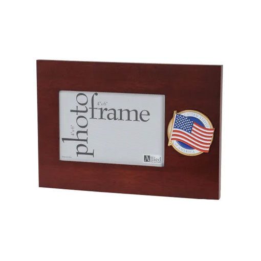 American Flag Medallion 4-Inch by 6-Inch Desktop Picture Frame