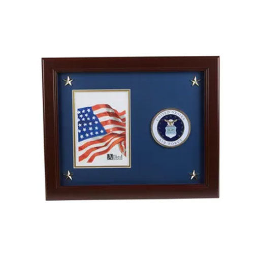 U.S. Air Force Medallion 5-Inch by 7-Inch Picture Frame with Stars