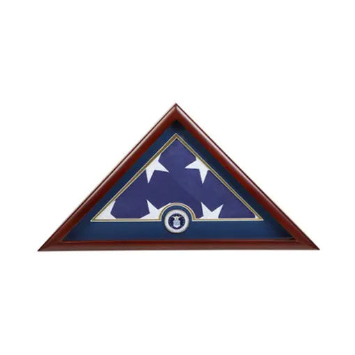 Medallion Flag Display Case, Memorial Flag Display case - Air Force Blue.