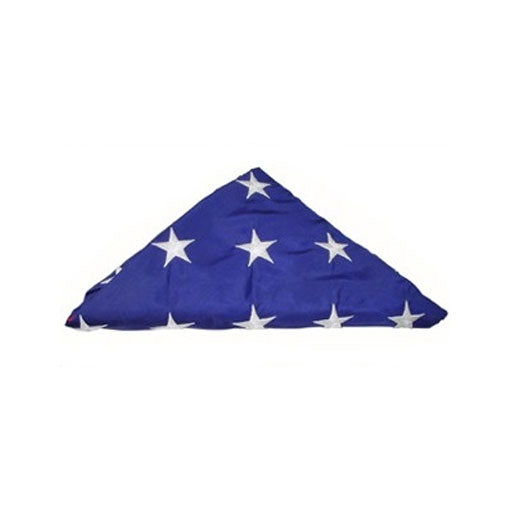 Pre Folded American Flag, American Flag Comes Folded - Fit 3'x5' American Flag. or Fit 5'x9.5' American Flag.