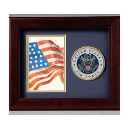 Photo and medallion frame Air Force, Air Force Medallion Frame.