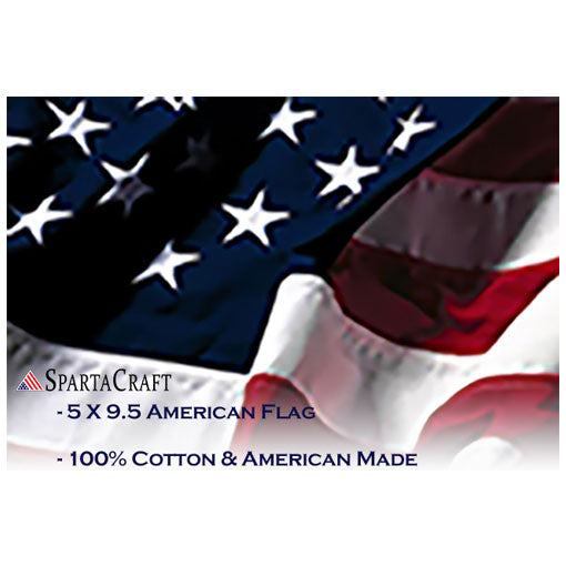 American Made Burial Flag - 5' x 9.5' flag.