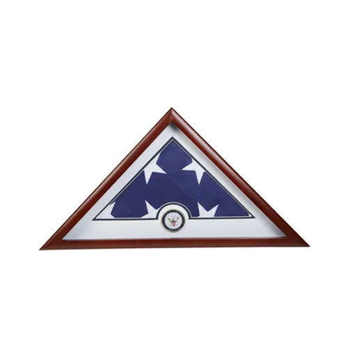 Medallion Flag Display Case, Memorial Flag Display case - Navy Blue.