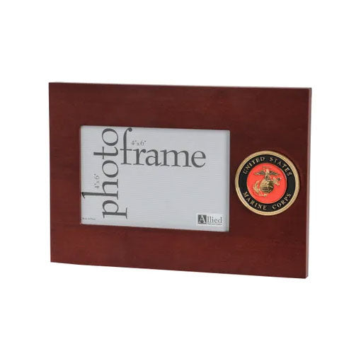 U.S. Marine Corps Medallion 4-Inch by 6-Inch Desktop Picture Frame