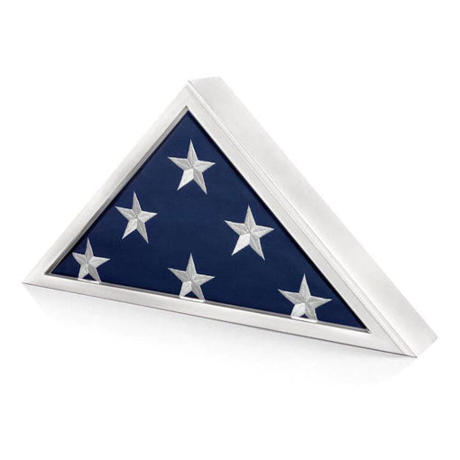Memorial Flag Display Case for Burial and Presentation Flags Display, 5x9 Feet - White Color.
