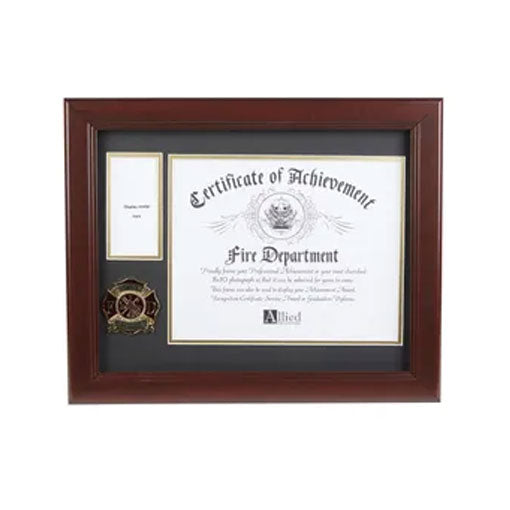 Firefighter Medallion 8-Inch by 10-Inch Certificate and Medal Frame