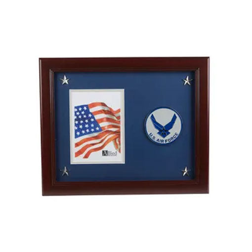 Aim High Air Force Medallion 5-Inch by 7-Inch Picture Frame with Stars