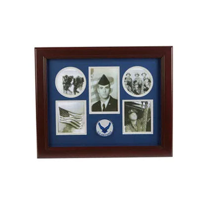 Aim High Air Force Medallion 5 Picture Collage Frame