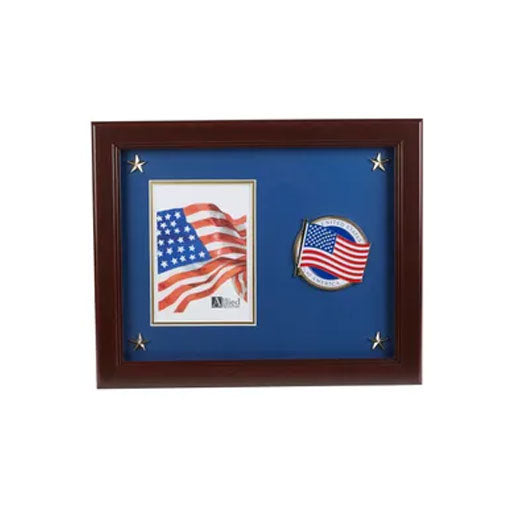 American Flag Medallion 5-Inch by 7-Inch Picture Frame with Stars