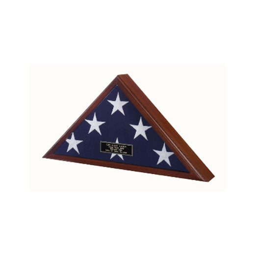 Best Seller Flag Display Case American Made, Large flag case - Fit 3' x 5' or Fit 5' x 9.5' Casket Flag.