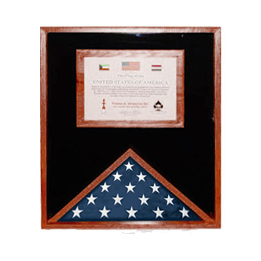 Flag Display Case - Black Material.