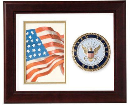 Flag Connections United States Navy Vertical Picture Frame.
