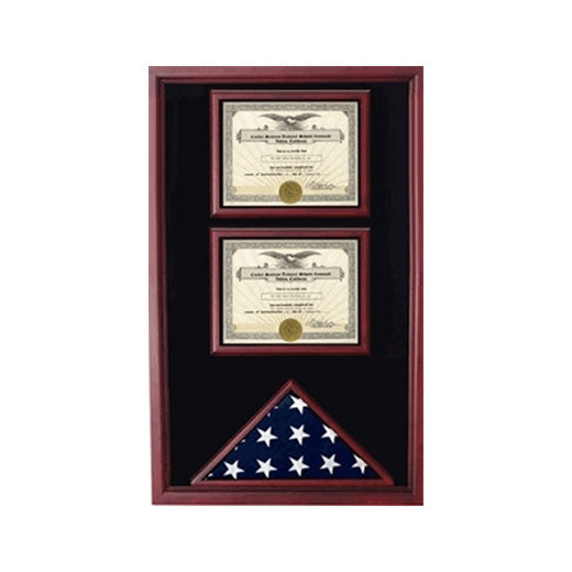 2 Documents Flag Display Cases - Flag size.