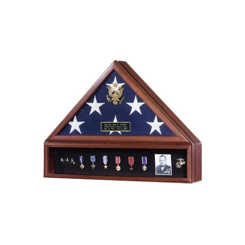 Flag Case for Flag that Cover Casket in Military Funeral - Cherry