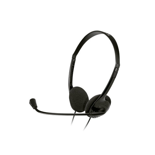 Klipxtreme Headset Stereo with Boom Mic 3.5mm Omnidirectional Inline Volume Control - Black by Level Up Desks