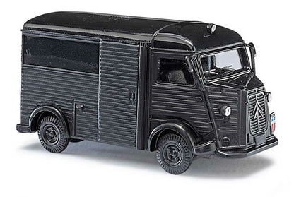 Busch 41917 HO Scale 1958 Citroen H Van - Assembled -- Police (black)