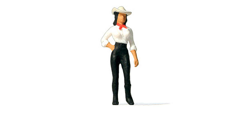 Preiser 29064 HO Scale Mandy Standing Cowgirl Figure