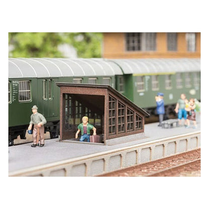 Noch 14412 TT Scale Station Platform Stairway/Underpass -- Laser-Cut Card Kit - 1-5/16 x 11/16 x 1" 3.3 x 1.8 x 2.6cm