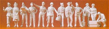 Preiser 72502 1/72 Scale 1/72 Military - US Army WWII - Unpainted