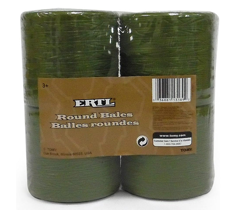 Ertl 13189 1/16 Round Hay Bales, 4-Pack Plastic